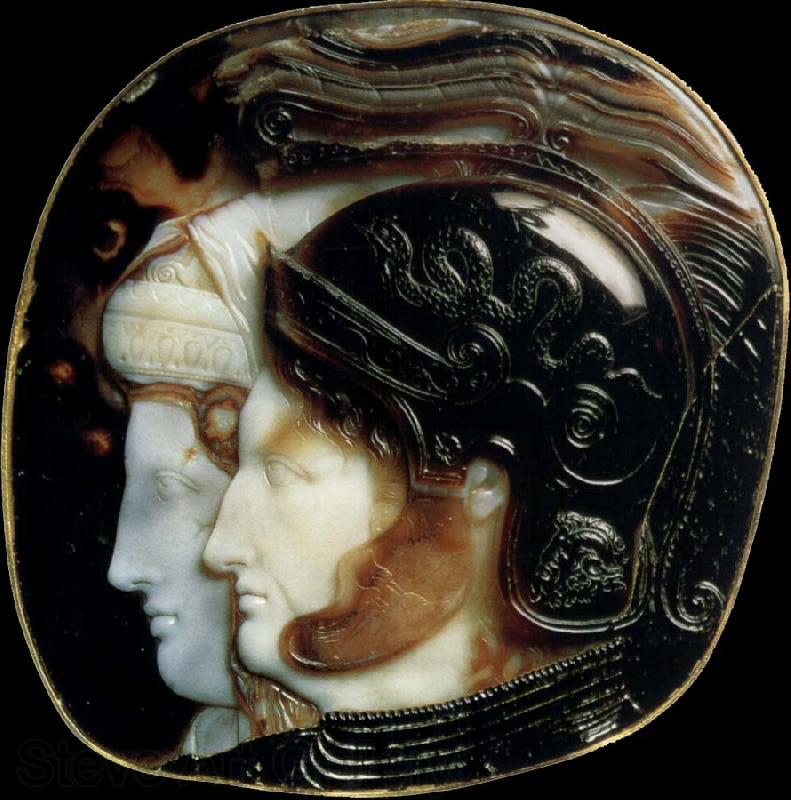 unknow artist Ptolemaus II. Phildelphus v. Egypt (to the right) and queen Arsinoe, his wife and sister